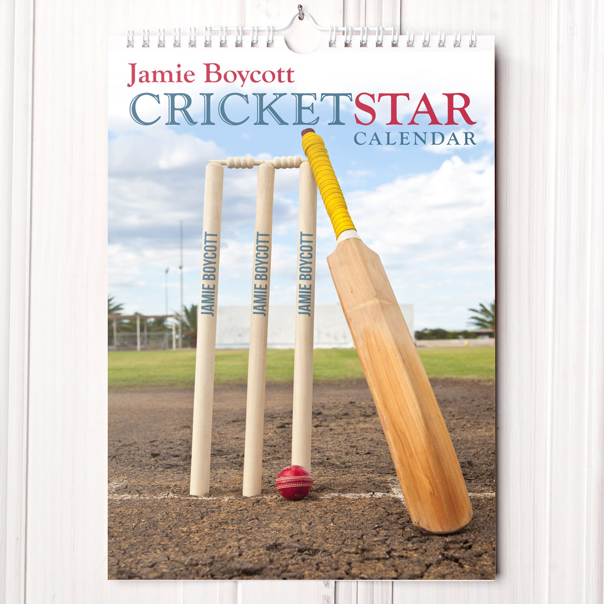 Personalised Cricket Calendar - New Edition