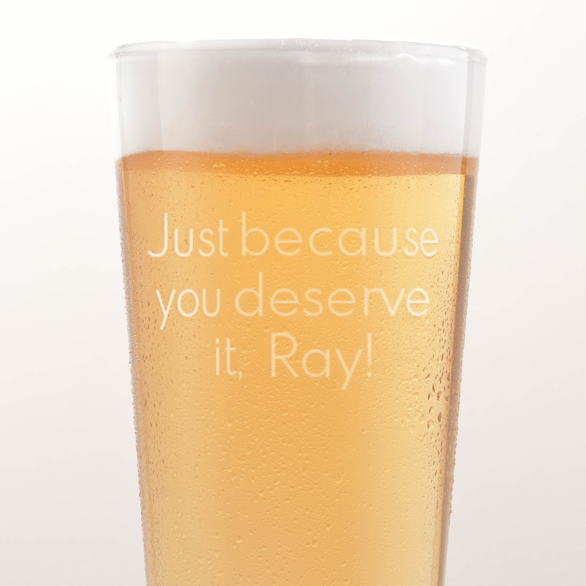 Personalised Pint Glass - Message