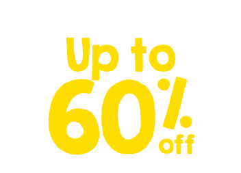 Up to 60% off