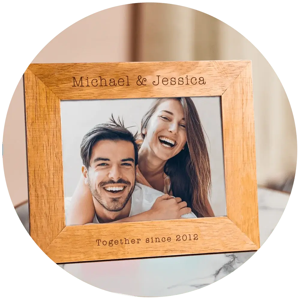 Valentines day wooden frames