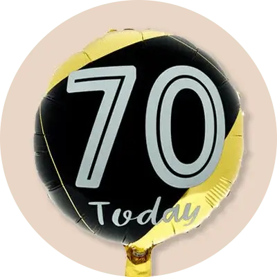 70th special age balloons