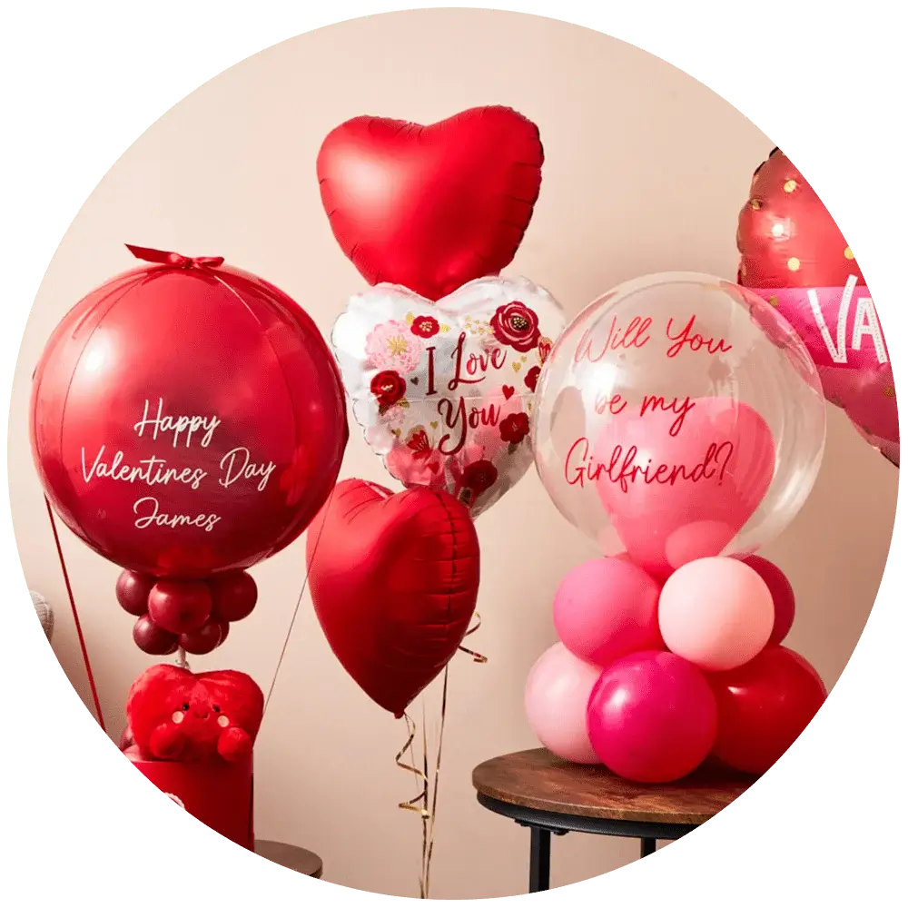 Valentines balloons